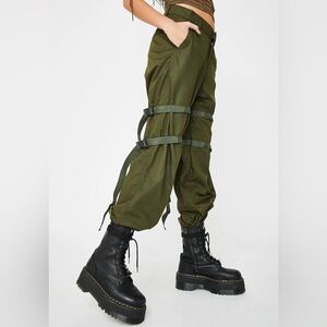 Motel Rocks Olive Green Cargo Pants